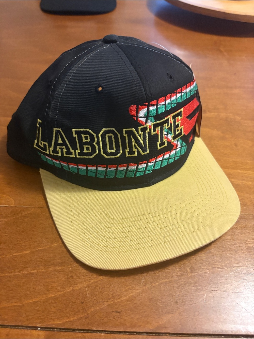 Vintage Nascar Hat Black and Yellow Snapback Hat